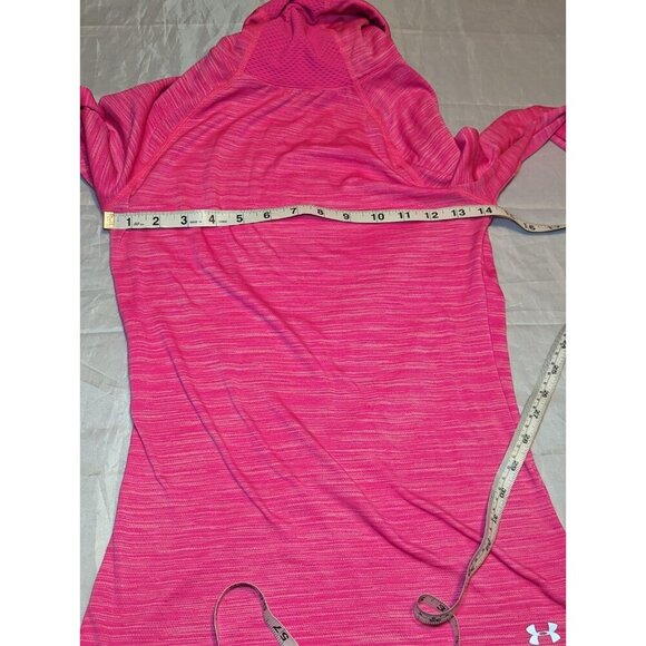 Under Armour Sweater Womens Medium Pink All Season Gear Turtleneck Long Sleeve - Picture 11 of 16